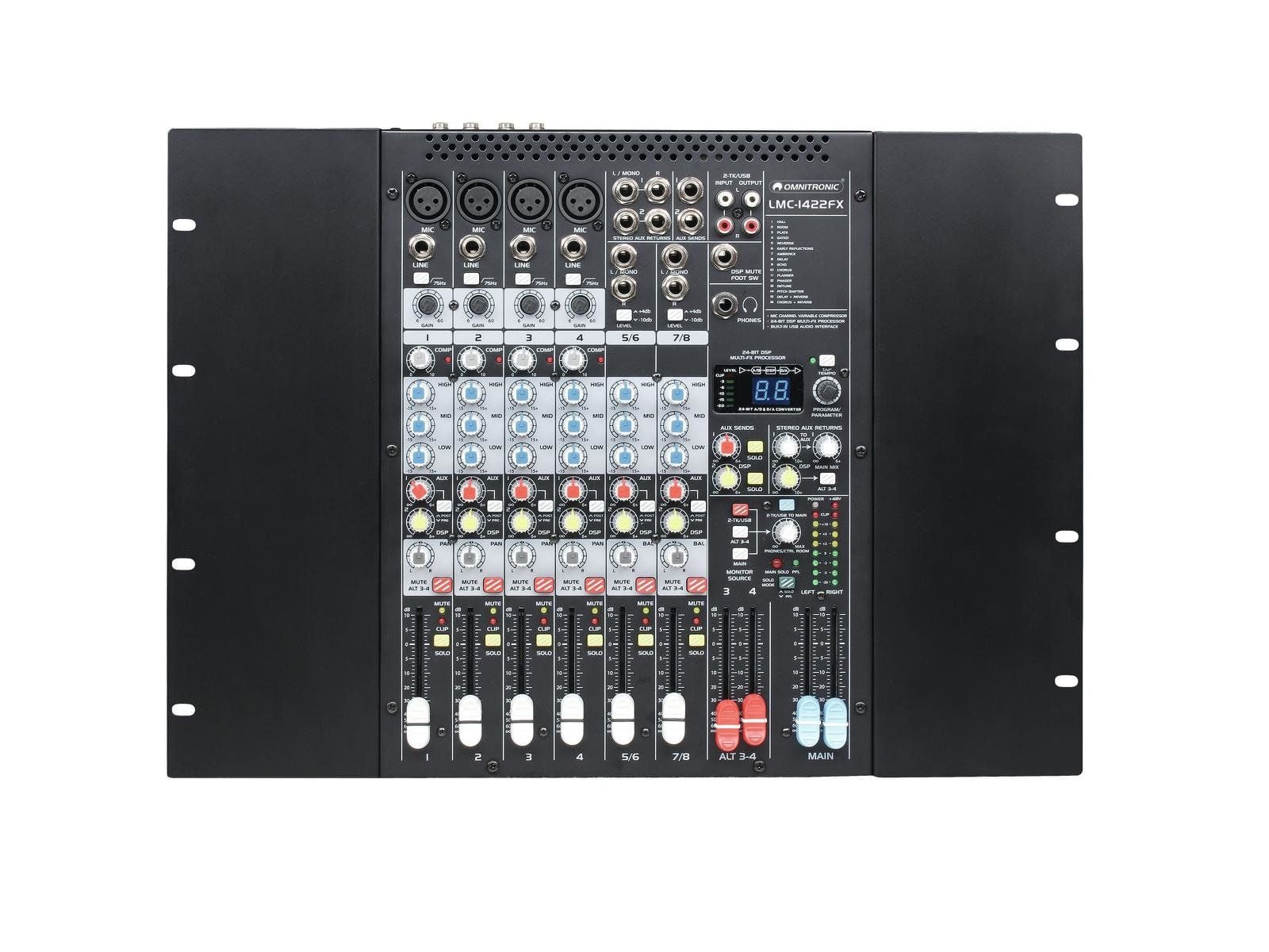 Omnitronic LMC-1422FX USB Mesa de Mezclas LMC-1422FX USB