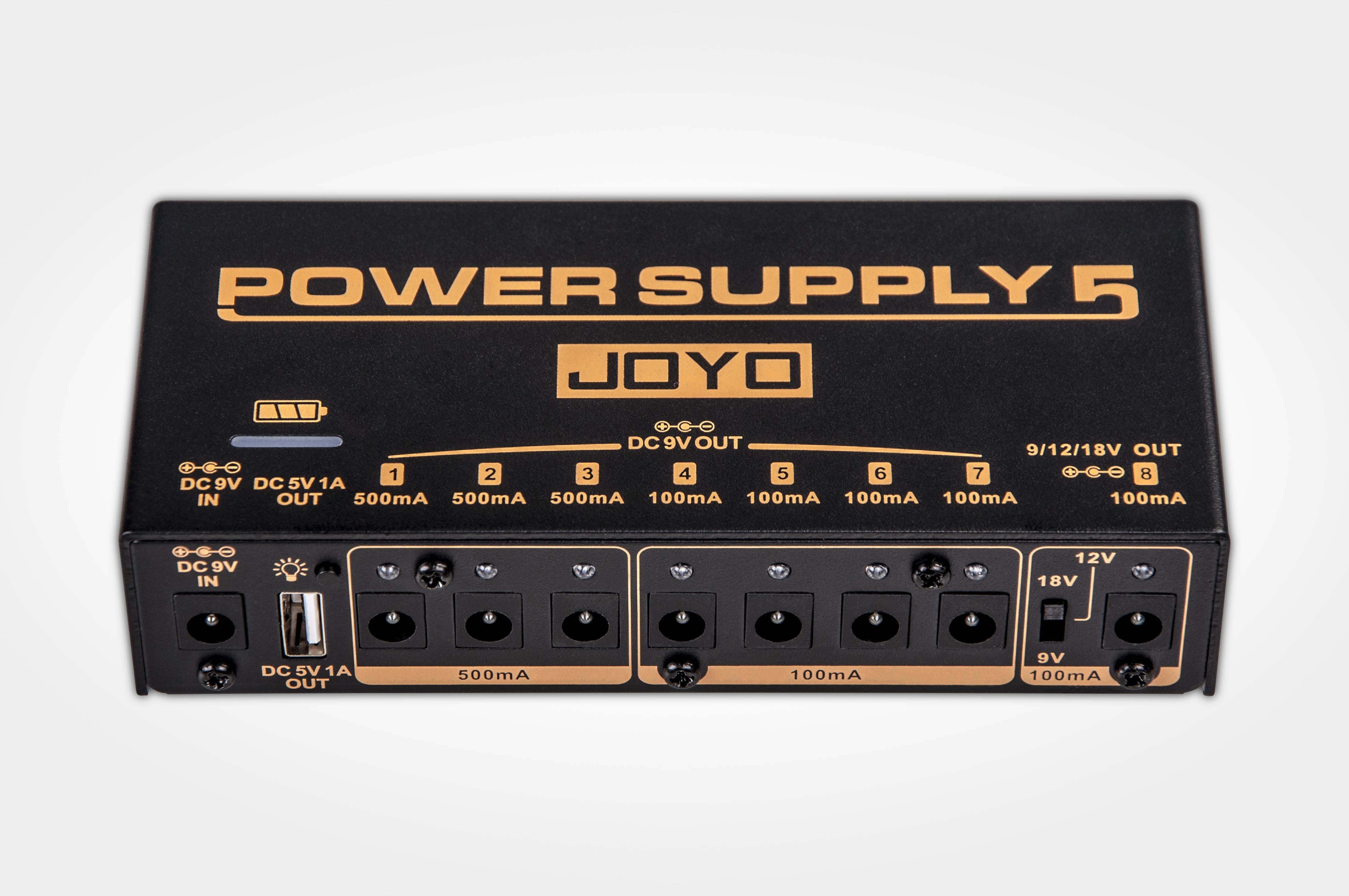 Joyo Jp-05 - Fuente De Alimentacion Para Pedales Profesional Con Bateria JP-05