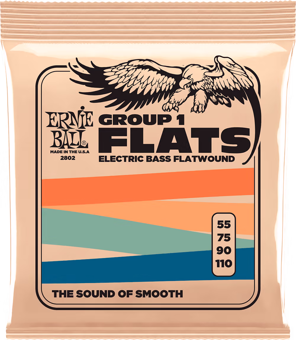 ERNIE BALL Juego Bajo Eléctrico Entorchado Plano Group I 55-110 CEB2802