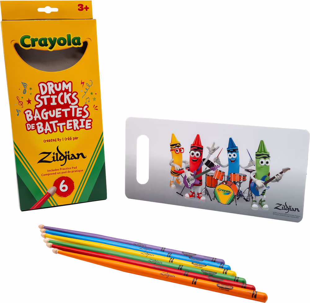 ZILDJIAN Baquetas Zkids Crayola - Pack 6 Unidades / Colores PZAZKIDS