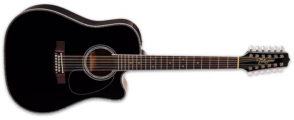 TAKAMINE GTVEF381DX Guitarra Ef381Dx E/A Dreadnought Cutway 12 Cuerdas - Neg GTVEF381DX