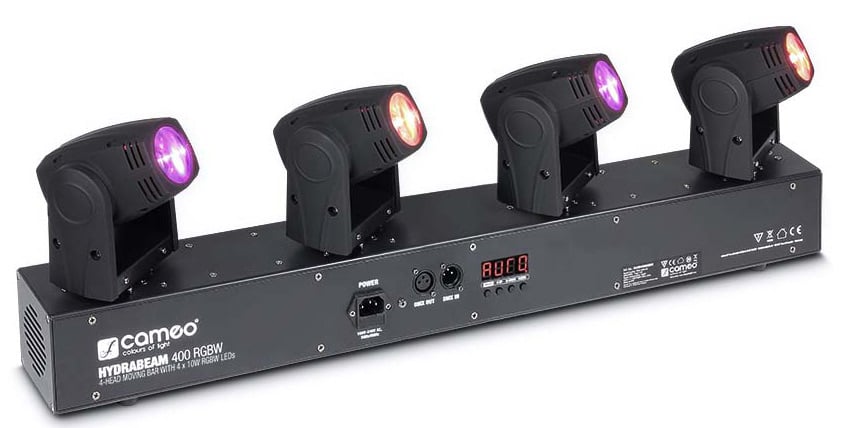 CAMEO CLHB400RGBW Barra 4 cabezas móviles ultrarrápidas de LEDs RGBW CLHB400RGBW