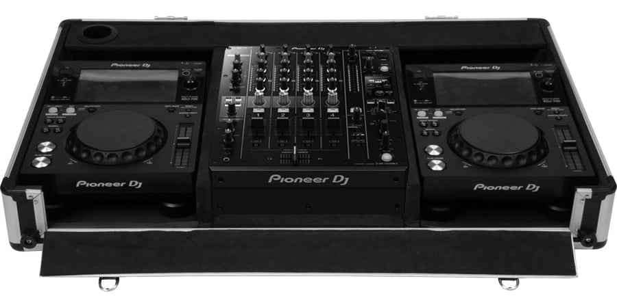 Walkasse Case X1012GLII Maleta DJ de transporte  para 2 CD 10 Maleta de transporte para 2 CD y Mezclador