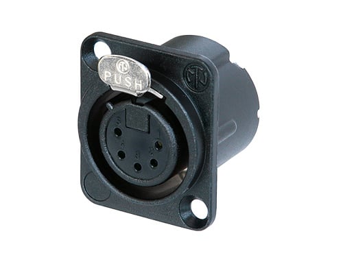 Neutrik NC5FD-LX-B Conector XLR Hembra 5 Pins NC5FD-LX-B