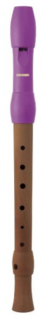 Hohner 9585-1 Flauta Mixta Boquilla Rosa Digitación Alemana 2 Piezas 9585-1
