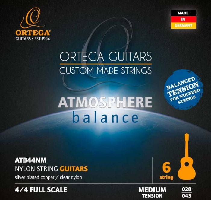 Ortega ATB44NM Juego de Cuerdas para Guitarra Clásica ATB44NM