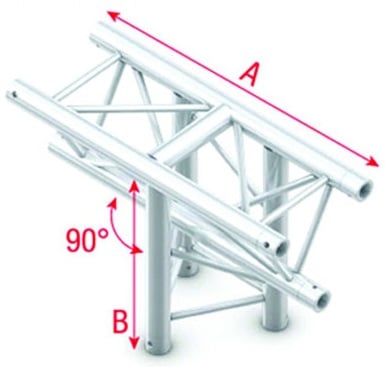 Showtec GT30035 T-Crossvert.3-way 50cm Pro-30 Triangle G Truss GT30035