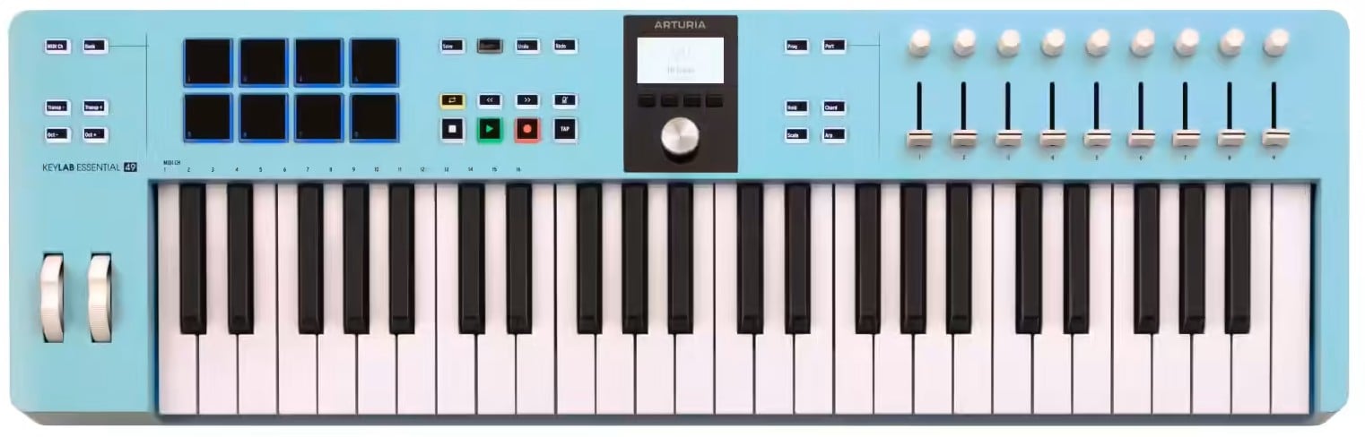 Arturia KeyLab Essential 49 MK3 Aquamarine Controlador Midi KeyLab Essential 49 MK3 Aquamarine
