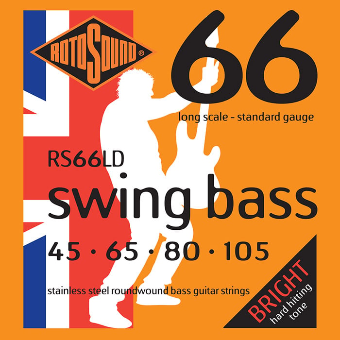Rotosound Juego De Cuerdas Para Bajo 45-105 RS66LD
