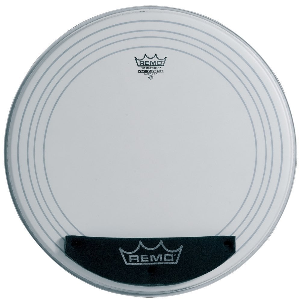 Remo 812502 Powersonic Blanco Rugoso 24 Pulgadas PW-1124-00 Parche Bombo 812.502