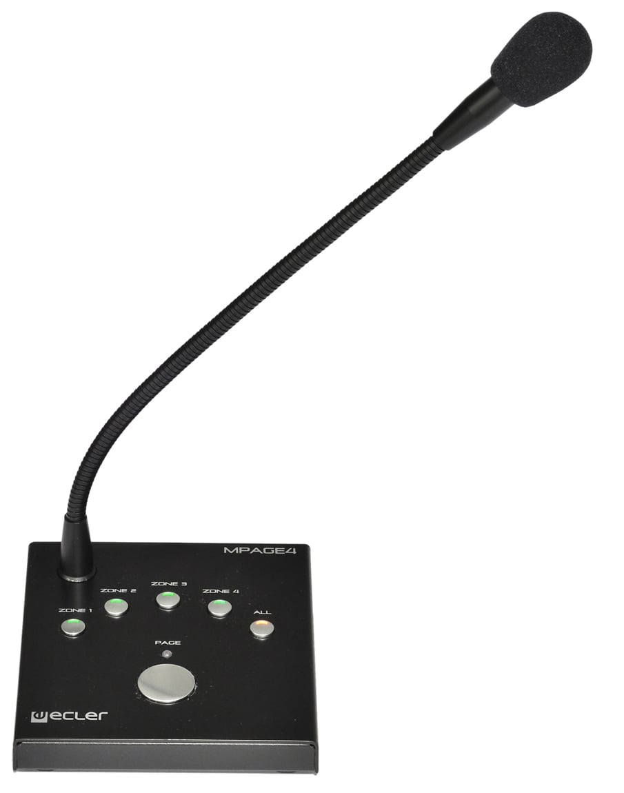 Ecler Consola de Avisos de Sobremesa MPAGE4
