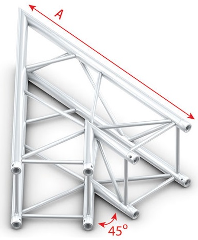 Showtec FQ40001HD Corner 45 Heavy Duty Pro-40 Square F Truss FQ40001HD
