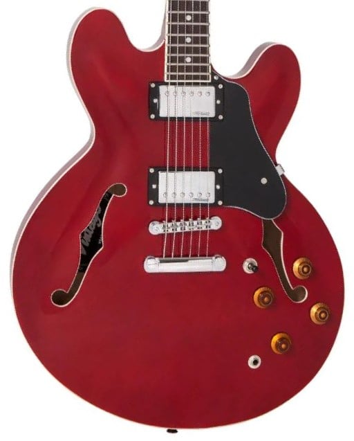 Vintage SEMI-ACOUSTIC GUITAR - CHERRY RED Guitarra semiacústica vintage SEMI-ACOUSTIC GUITAR - CHERRY RED