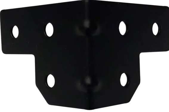 Walkasse W-BRACE-N escuadra de acero galvanizado Negro W-BRACE-N
