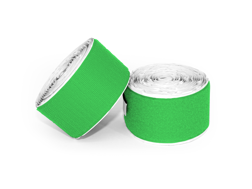 Pedaltrain 10 Hook Loop Love Bright Green Velcro HLL-HM119-10