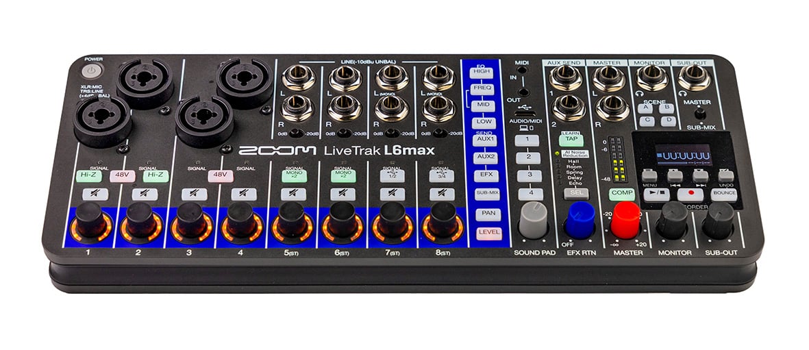 Zoom Livetrak L-6max Mezclador Digital Livetrak L-6max