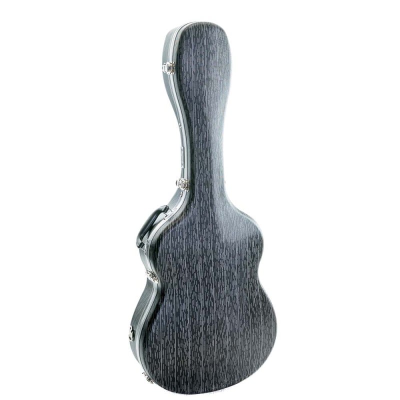 Rapsody Estuche de guitarra clásica ABS Armonia Striped black Negro rayas ACEGCRADUNELI