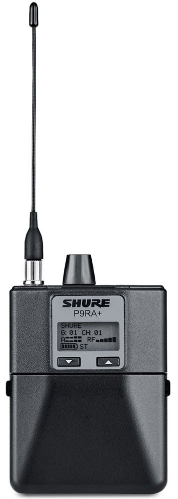 SHURE P9RA PLUS G6E Receptor Compacto Estéreo de Bodypack P9RA PLUS G6E