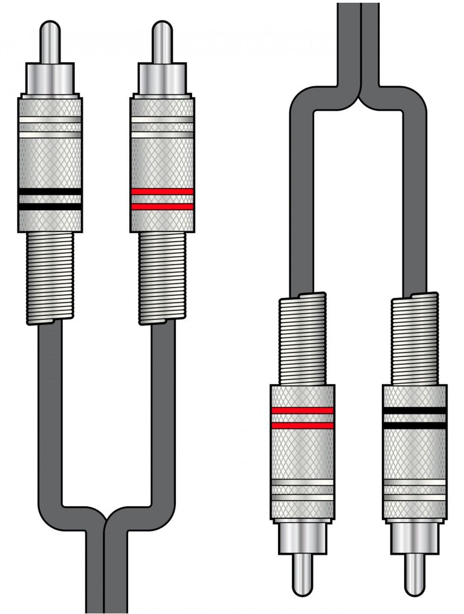 Chord Cable 2 RCA Macho - 2 RCA Macho 6 Metros Cable 2 RCA Macho - 2 RCA Macho 6 metros