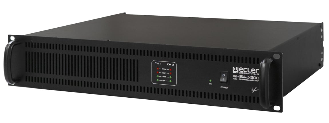 Ecler Amplificador Multicanal 2 x 500W 100V eHSA2-500