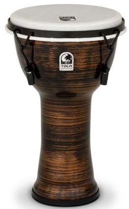 Toca Percussion TF2DM-12SC Djembe Freestyle II Afinación mecánica Spun Copper TF2DM-12SC