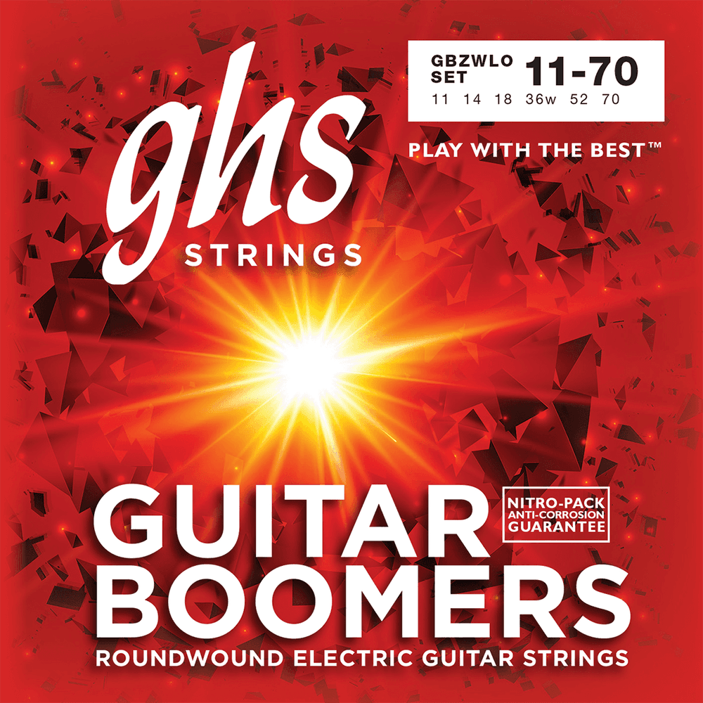 GHS Juego Eléctrica Boomers® Nickel Heavy Weight Low 11-70 CGHGBZWLO