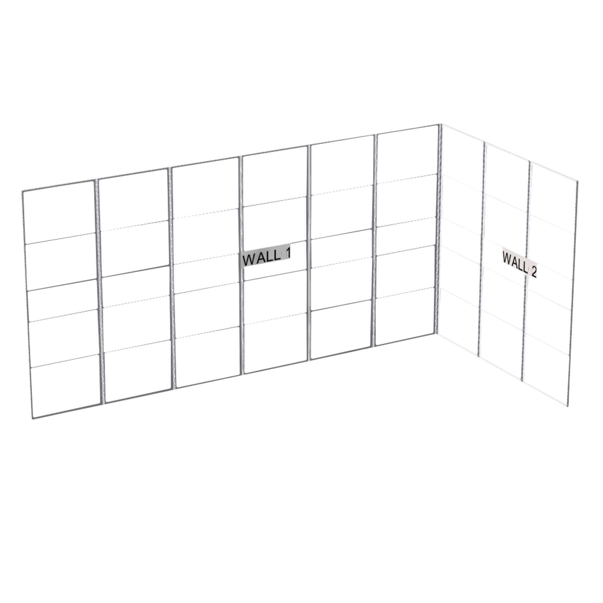 WENTEX SET Frame - L-Shape SET, incluido el soporte Set completo para estruc SET633L