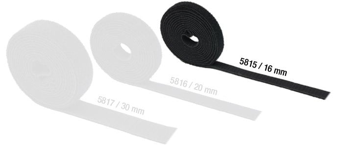 Adam Hall Hardware 5815 Cinta Velcro doble Cara 16 mm de ancho 5815