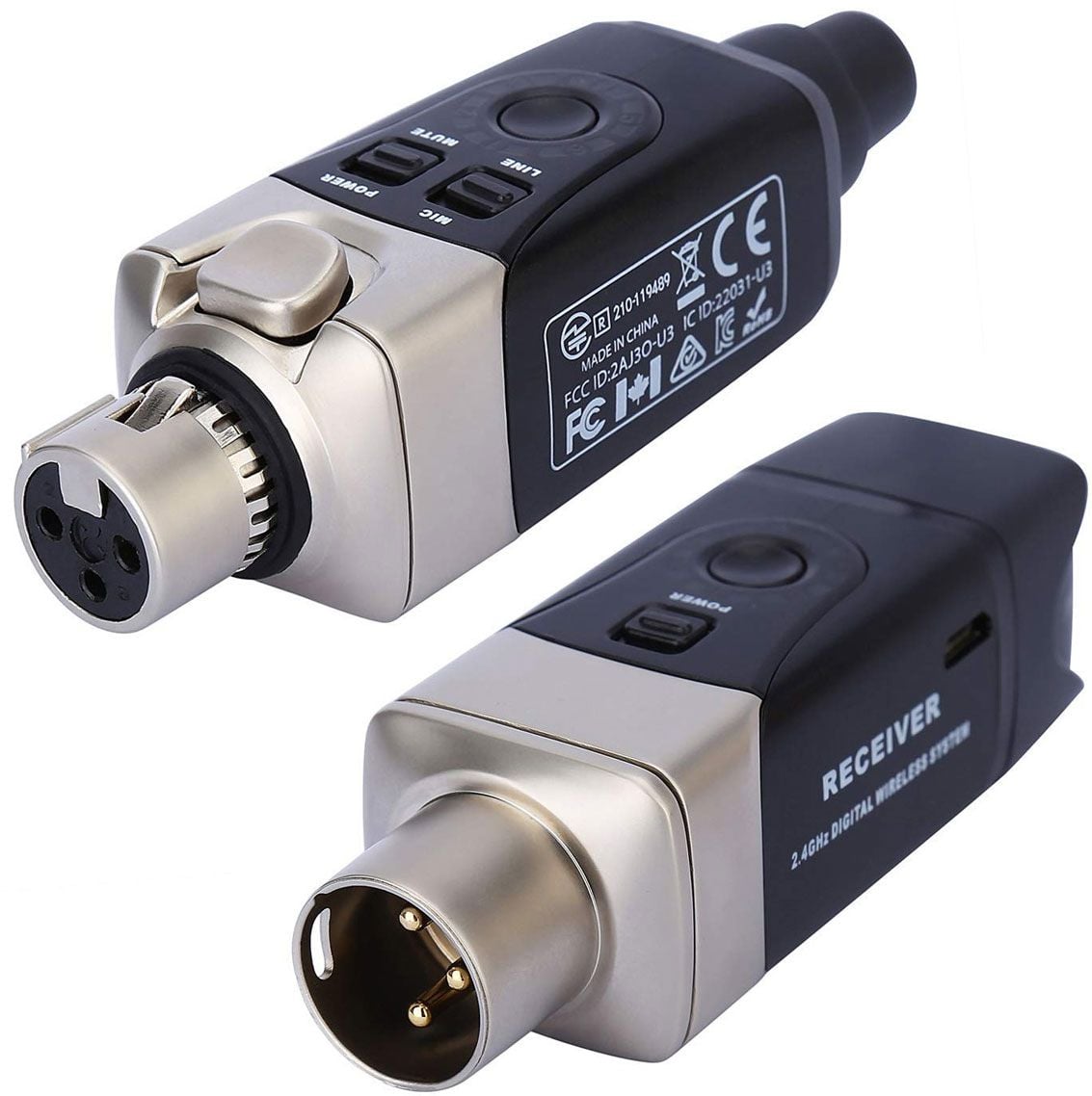 XVIVE U3 Sistema de transceptor de micrófono inalámbrico digital U3