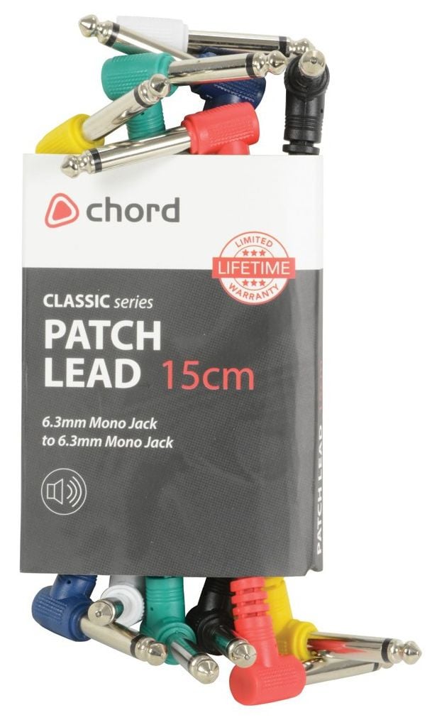 Chord Pack 6 Cables Patch de Colores Jack 1 Metro 190.225 190.225