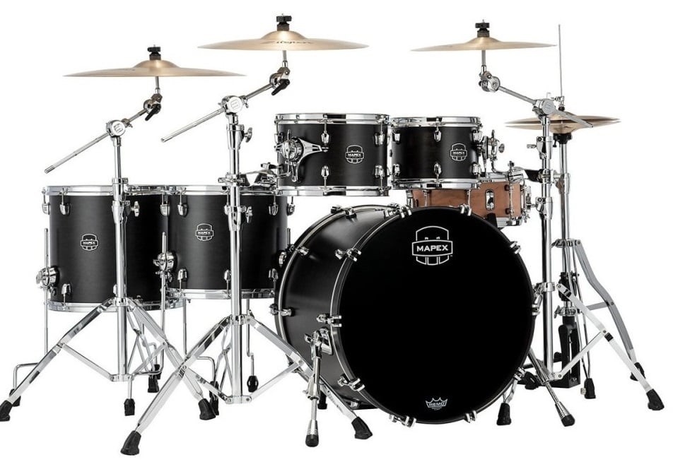 Mapex SR628XFB Saturn Renew Satin Black Batería Acústica SR628XFB
