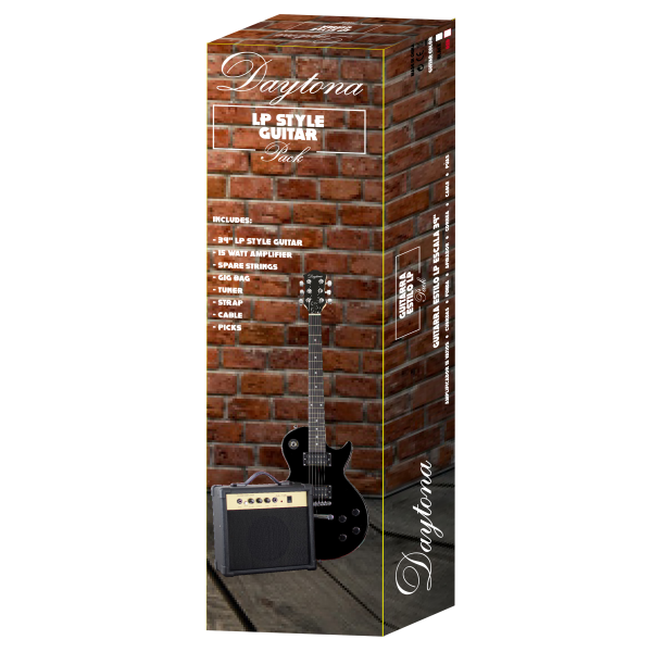 Daytona Les Paul Negro Pack Guitarra Eléctrica PGLPDBK
