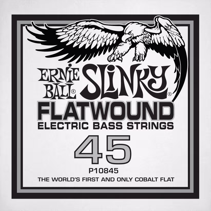 ERNIE BALL Cuerda Bajo Slinky Flatwound .045 CEB10845