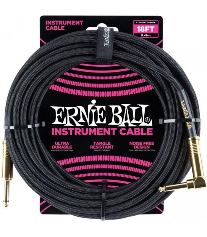 Ernie Ball 6086 Jack a Jack Cable Instrumento 4,57 Mt Conector Gold 6086