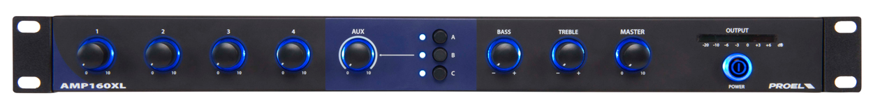 Proel PA AMP160XL.Amplificador Mezclador de 160W PA AMP160XL