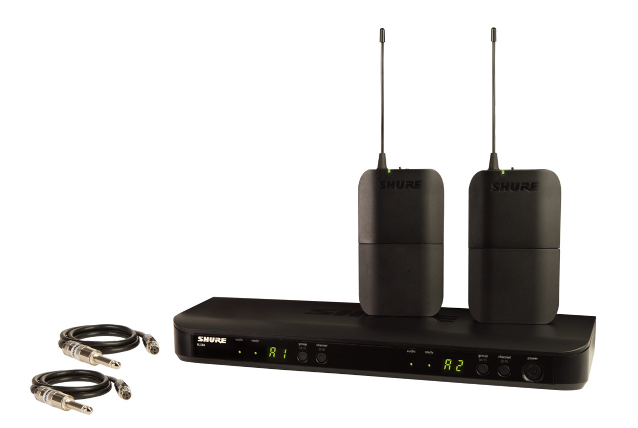 SHURE BLX188E K3E Sistema Inalámbrico Dual para Dos Guitarras BLX188E K3E