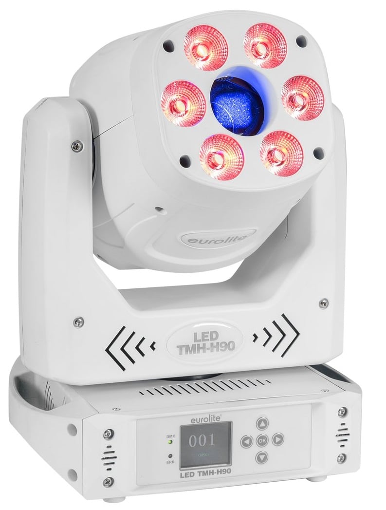 Eurolite LED TMH-H90 Cabeza Movil Hibrida Spot/Wash Blanca LED TMH-H90