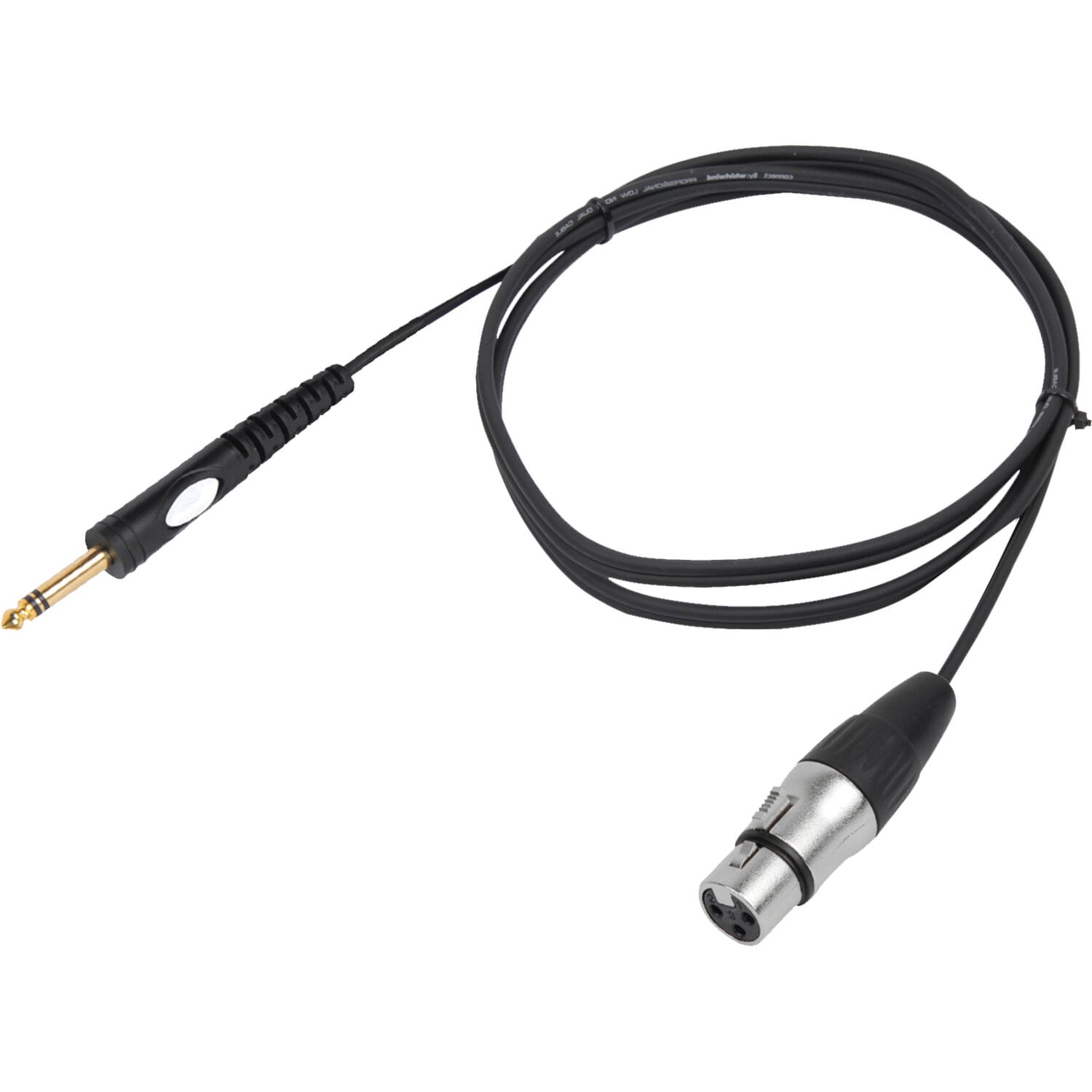 BST XLRF-JACKM-3 Cable XLR-Jack 3m UNBALANCED LEAD XLR-F / JACK-M 3M