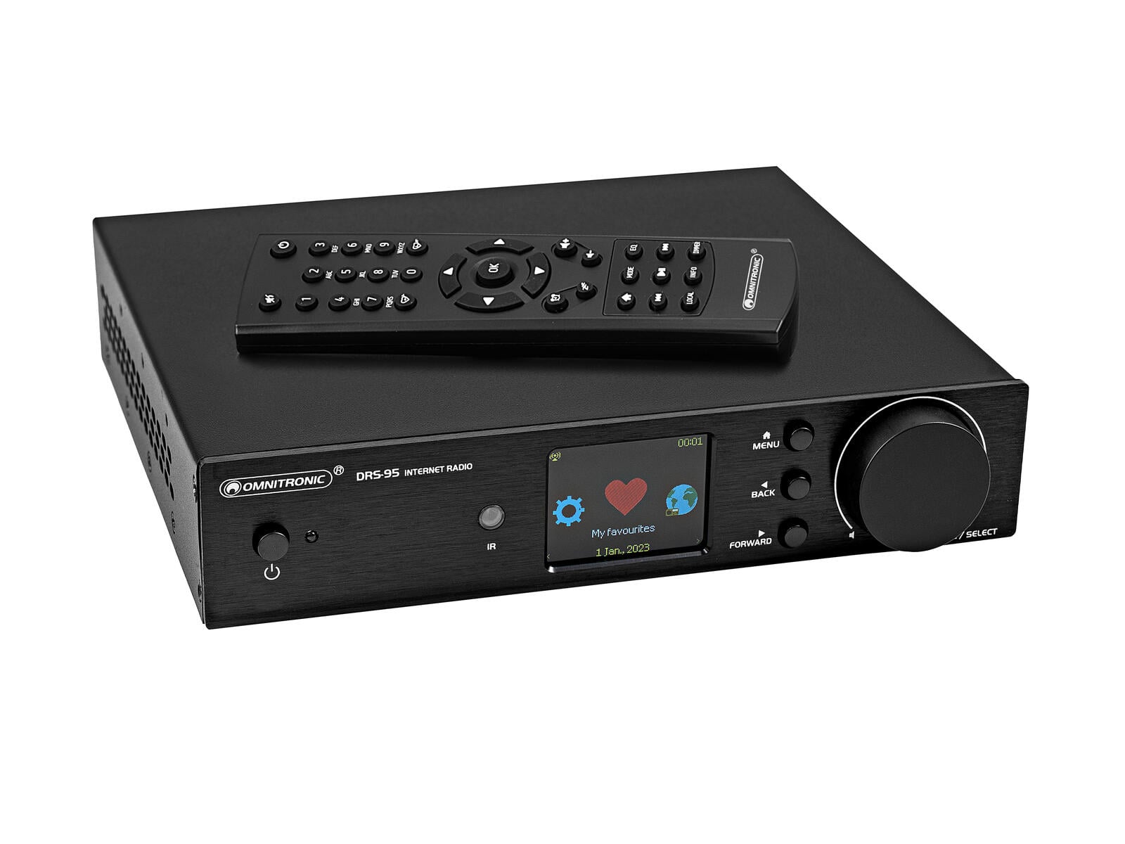 Omnitronic DRS-95 Internet Radio with DAB+ and Bluetooth DRS-95