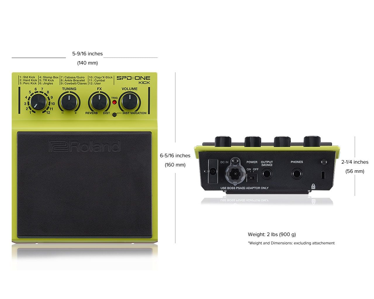 Roland SPD::ONE KICK Pad de percusion SPD::ONE KICK