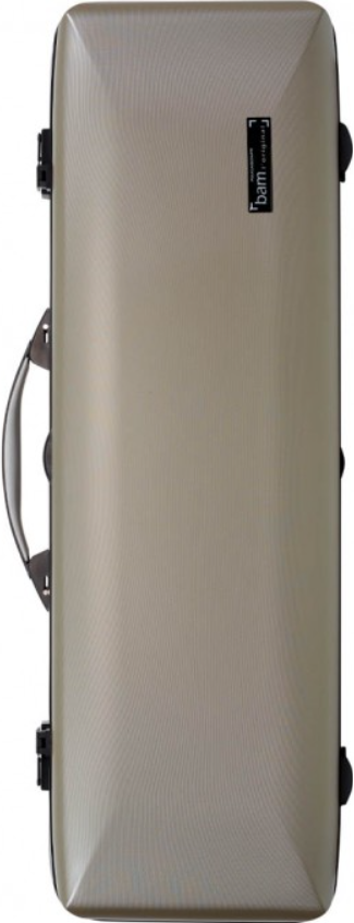 Bam Estuche Violín SUP2018XLCN Supreme Hightech Rectangular Champagne y Negro SUP2018XLCN