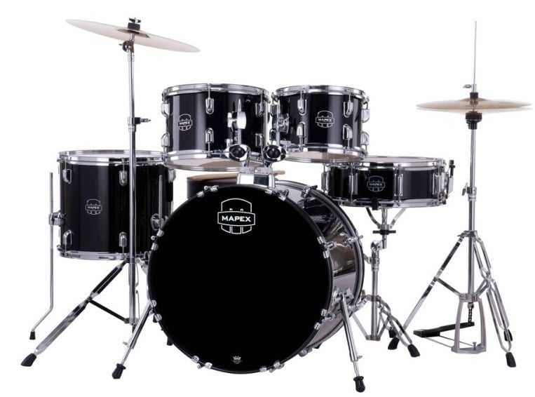 Mapex CM5844FTCDK Comet Dark Black Platos, Herrajes y Baquetas Incluídos CM5844FTCDK