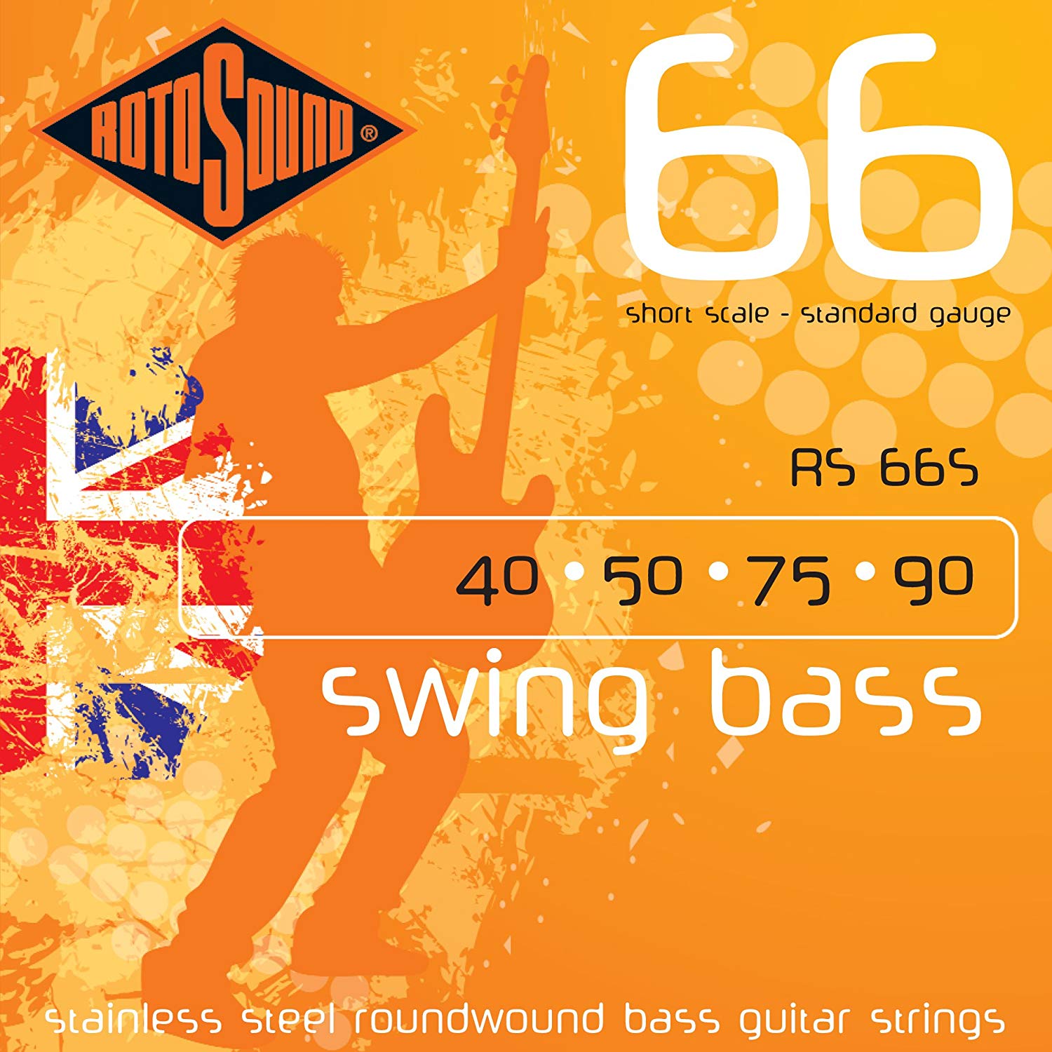 Rotosound Juego De Cuerdas Para Bajo 40-90 RS66S