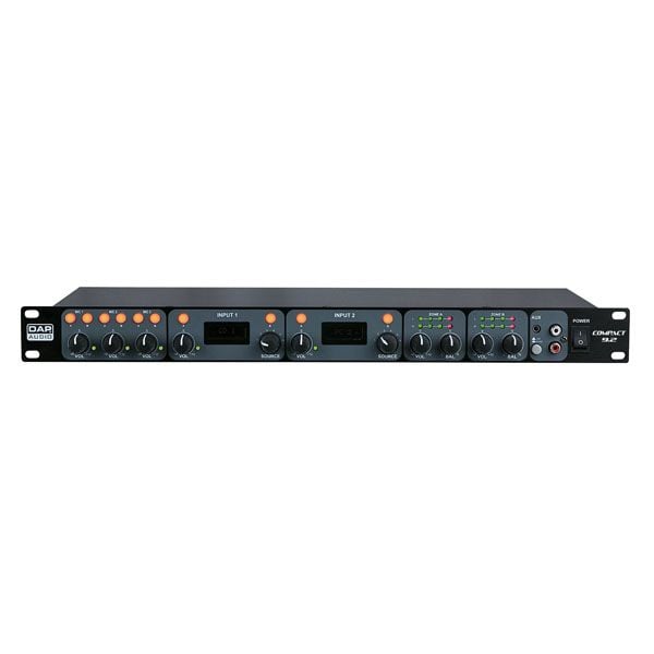DAP Audio Compact 9.2 Mezclador de Instalación de 2 Zonas Compact 9.2