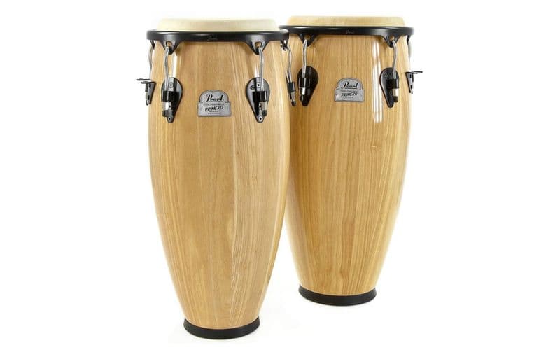 Pearl PWC-202.511 Set Congas Primero Natural 10" y 11" Primero Wood Conga Set 10" & 11", w/o Stand(natura