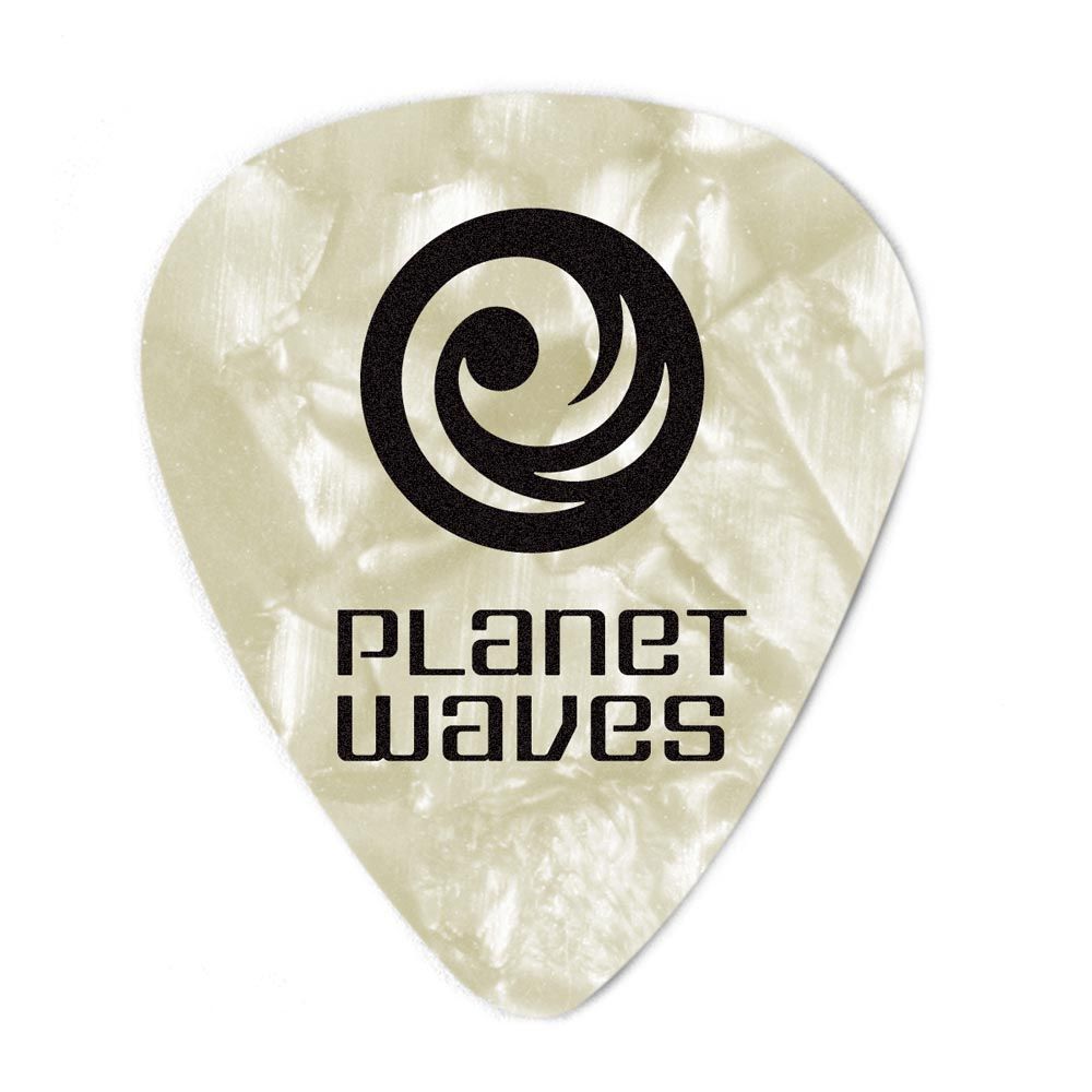 Planet Waves Set 25 Unidades Púa Celluloid White Pearl Light 1CWP2-25