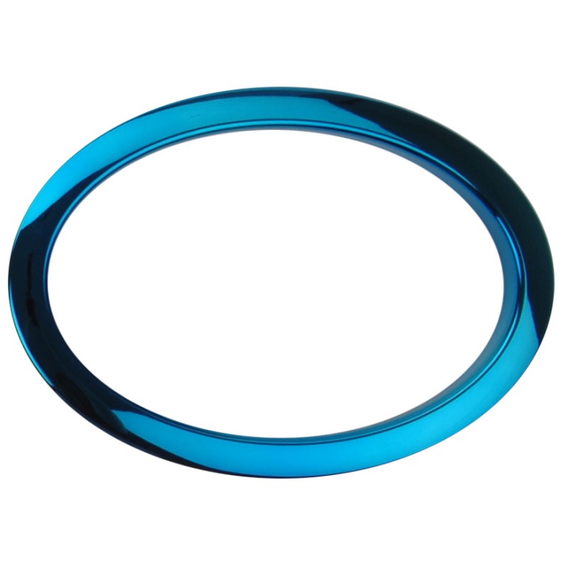 Bass Drum Os HOB6 6" Refuerzo de agujero de parche de bombo Azul HOB6 6" Blue Oval Refuerzo de agujero de parche de