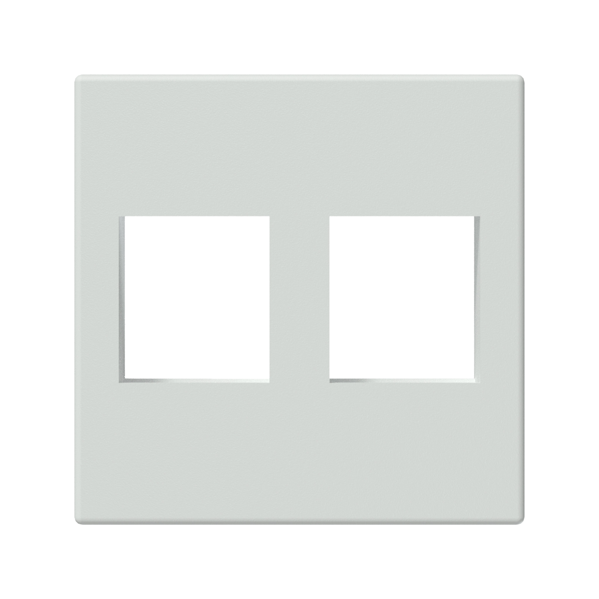 PROCAB CP45KS2/B Placa de conexión Keystone 45 x 45 mm Negro PROCAB CP45KS2/B