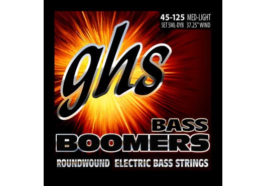 GHS Juego Bajo Boomers® Medium Light (5 St) 45-125 CGH5MLDYB