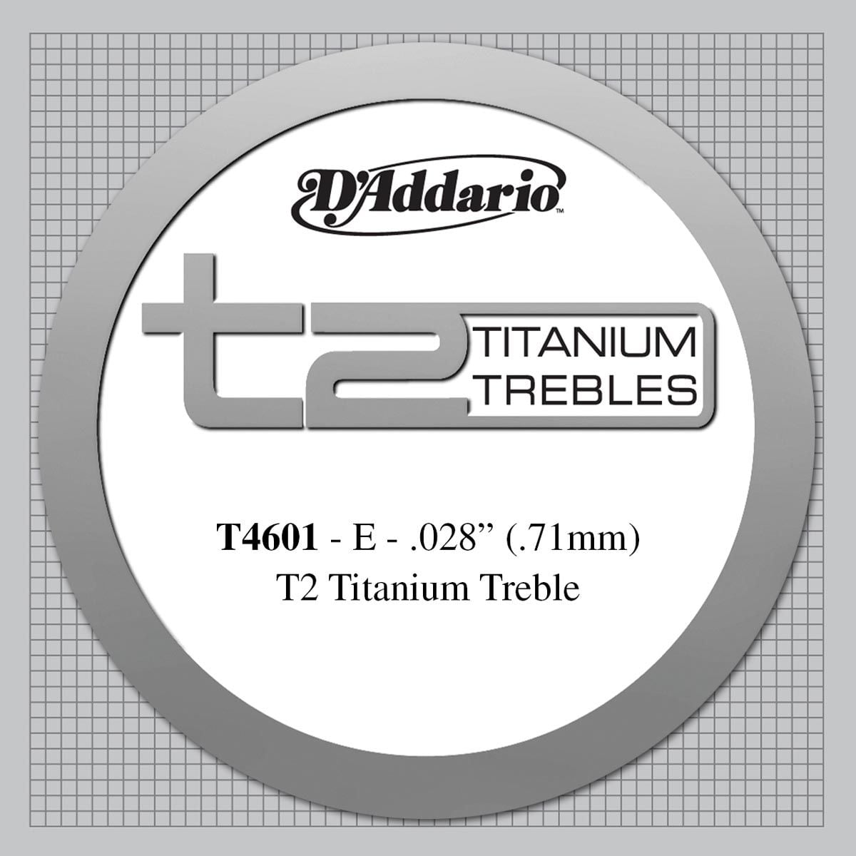 D´addario T4601 T2 Titanium Cuerda Suelta para Guitarra Española T4601 T2 Titanium